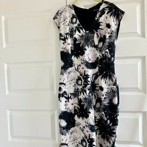 Floral Scuba Dress From Saks - Size 8